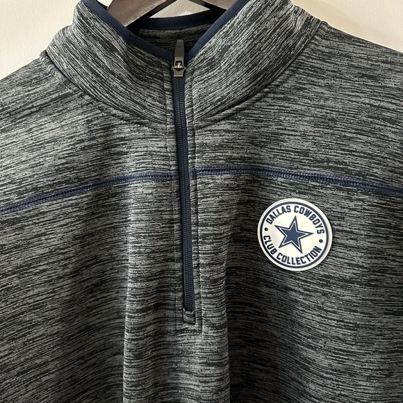 Dallas Cowboys Club Collection Men’s Large Pullover 1/4 zip jacket - Picture 2 of 4